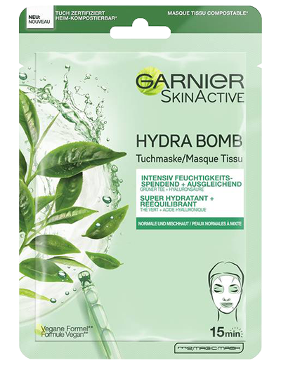 Garnier Hydra Bomb Gruentee Produktabbildung